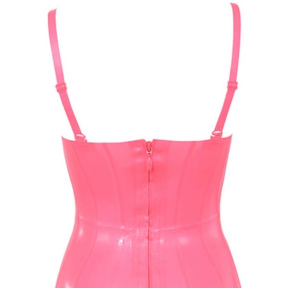 House of CB Lexii Pink Bustier Latex Dress - Sold out - Picture 13 of 16